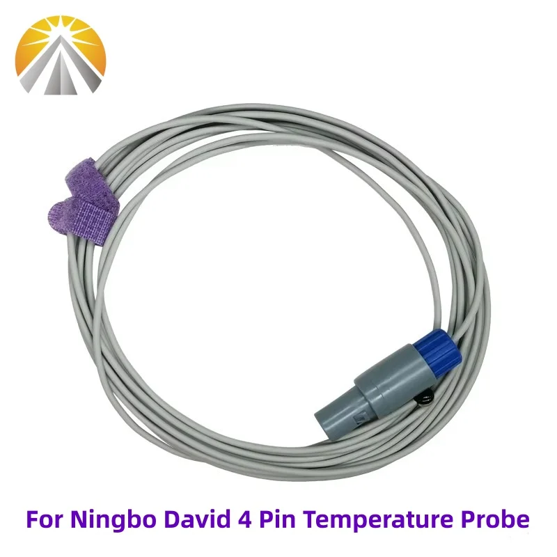 Reusable Medical Temperature Probe Neonate Baby Use Reusable Skin Surface Temperature Sensor 4 Pin For Ningbo David Incubator