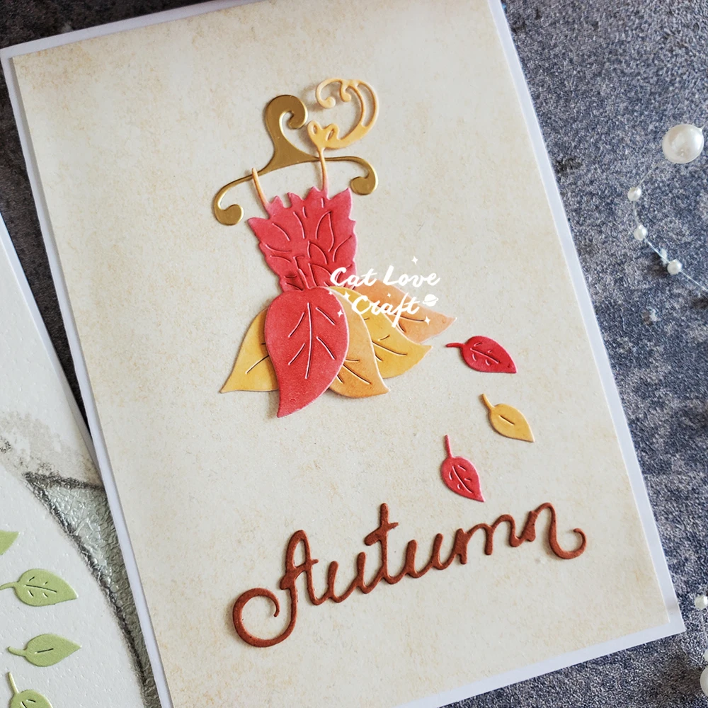 Catlove Autumn Skirt Metal Cutting Dies Scrapbooking Mold Knife Stencil Die Cuts Card Making DIY Craft Embossing New Dies For view 4