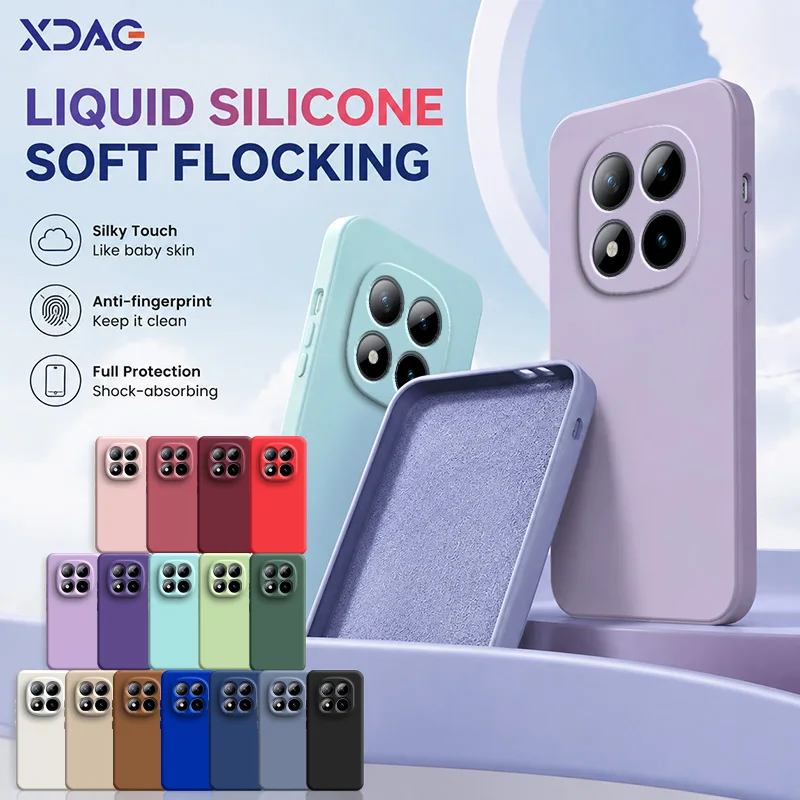 For Redmi Note 15 15R Pro Plus Pro+ Special 4G 5G Silicone Cases Upgraded Phone Covers Soft Anti-Scratch Microfiber Lining Coque