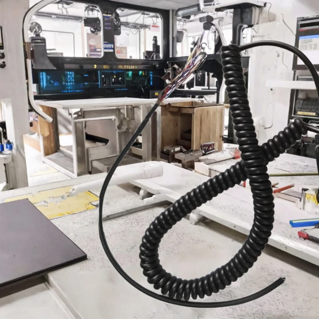 12 noyaux 14 noyaux 3 mètres CNC MPG bobine câble en spirale câble conducteur en aluminium plaqué cuivre