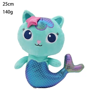 Gabby Dolhinhase Plush Toy Children's, Mercat Cartoon, Plush Animals, Mermaid, Cat, Plushie Doll, Birthday, Christmas Gifts, New, 8 Styles 10 Main Birthday Present Sales - №6
