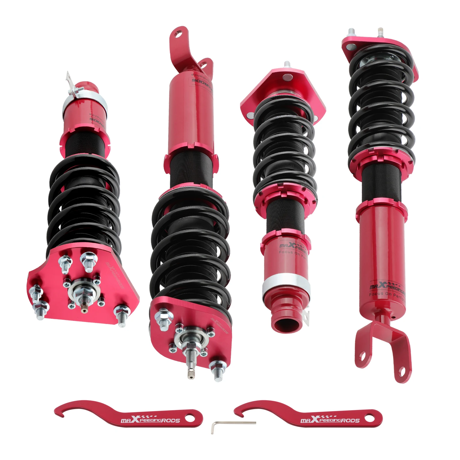 

MaXpeedingrods 24 Levels Rebound Damping Coilover Shock Absorber for Honda Prelude BB1-BB9 1992-2001