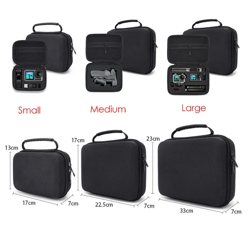 New Electronics Accessories DIY Storage Bag Hard Shell Large Capacity for Gopro Camera HDD Multifunctional Travel Organizer Case