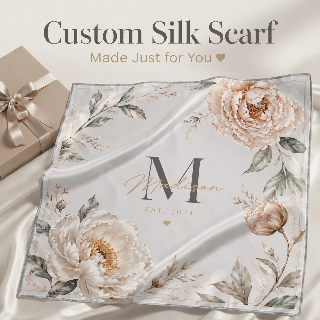 Personalized Brand Scarf Custom Company Logo Neck Scarf for Employees