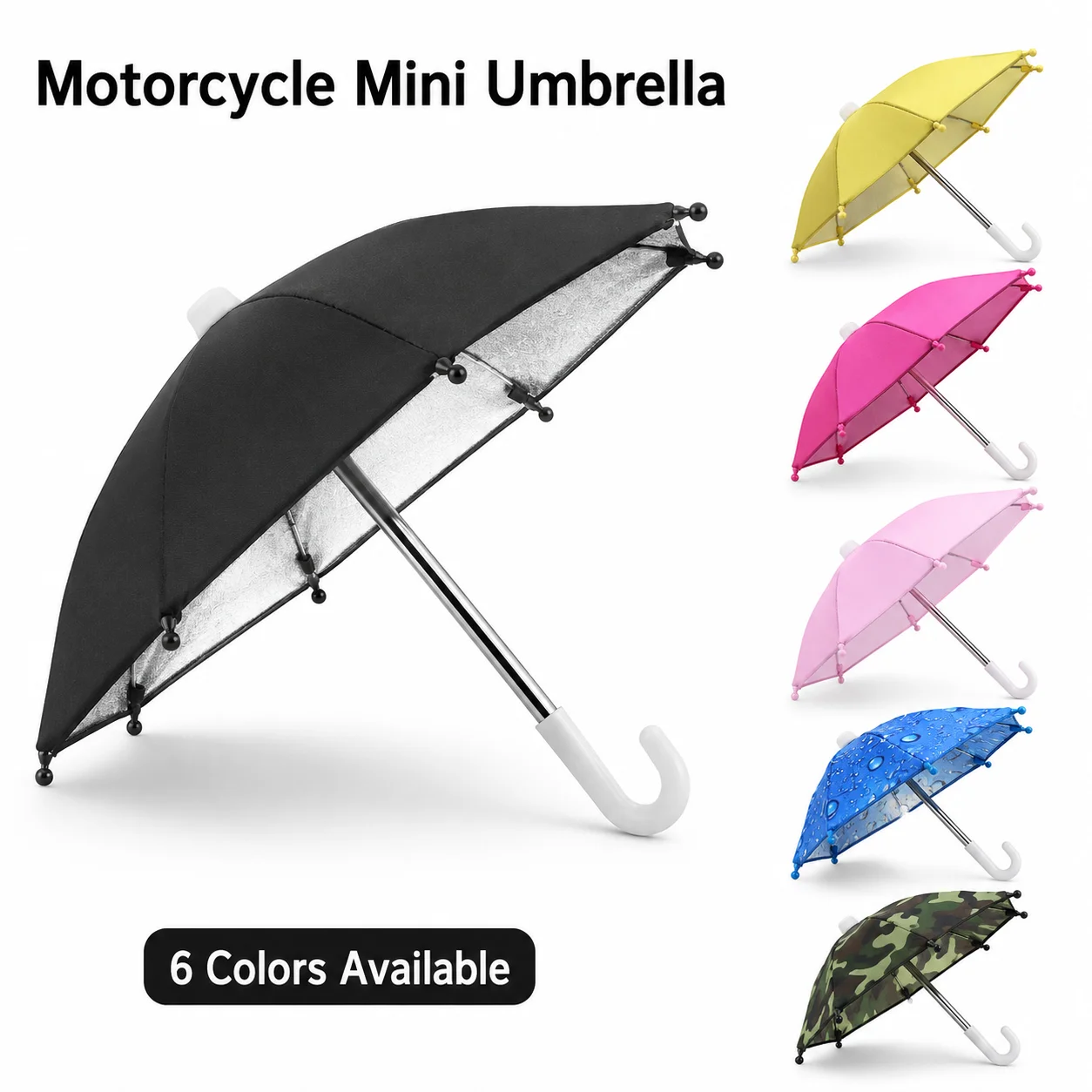 Motorcycle Umbrella, Toy Umbrella, Electric Bike, Electric Scooter, Riding Phone Holder, Waterproof Umbrella