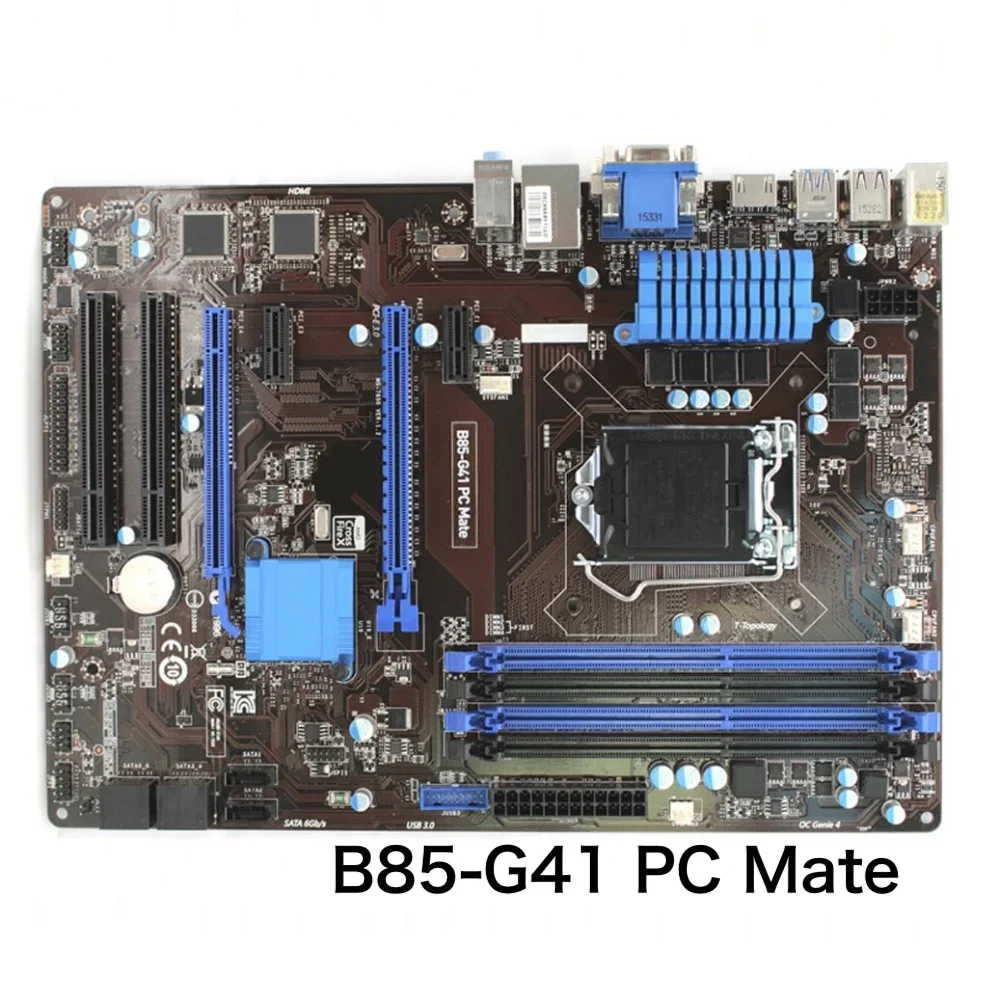 

For MSI B85-G41 PC Mate Desktop Motherboard LGA 1150 DDR3 ATX B85 Mainboard 100% Tested OK Fully Work Free Shipping