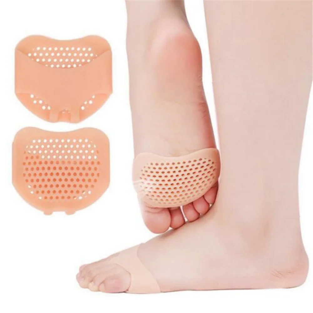 Silicone Toe Separator para Foot Care, Metatarsal Pads, Toe Separator, Muscle Relax, Orthotics, Foot Massage Palmilhas, Anepé Meias, 2pcs