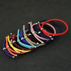 Minimalist Thread Bracelet Unisex Stainless Steel Sliding Buckle Adjustable Cord Braclet Men Women Bohemia Braslet Accessories