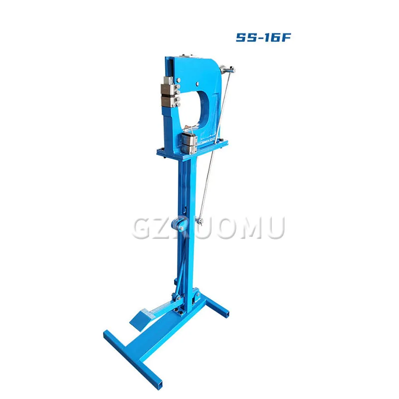 SS-16F Sheet Metal Stretch Shrink Edge Press Machine Pedal Type Iron Plate Copper Aluminum Surface Processing Forming Equipment