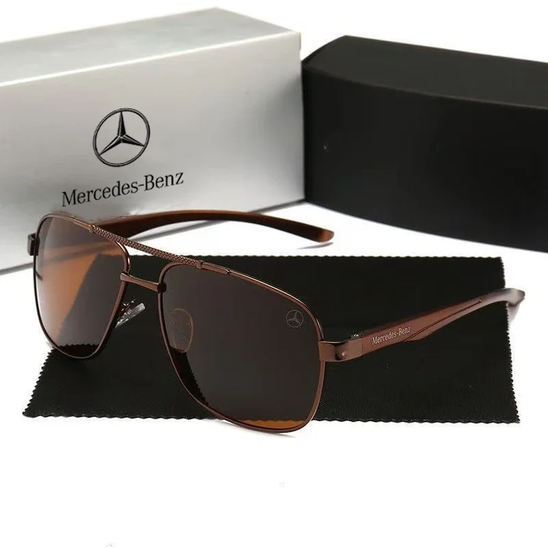 

2025 Hot Car High-End Luxury Polarized Sunglasses Anti Glare Goggles Mercedes Benz A C E V R S Class ML CLA CLS GLA GLC GLK GLS