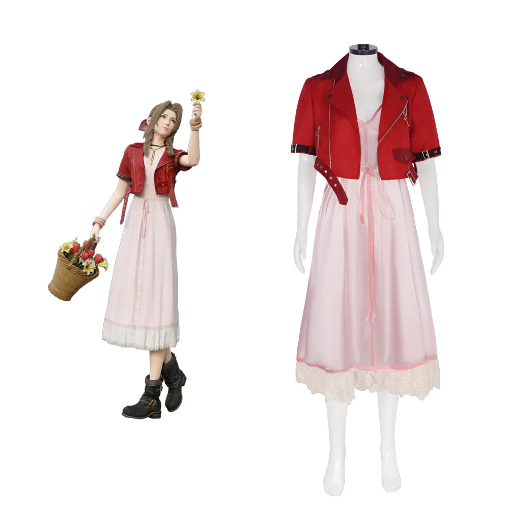 女性のための最終的なファンタジーviiコスプレ衣装,エアリスゲイン
