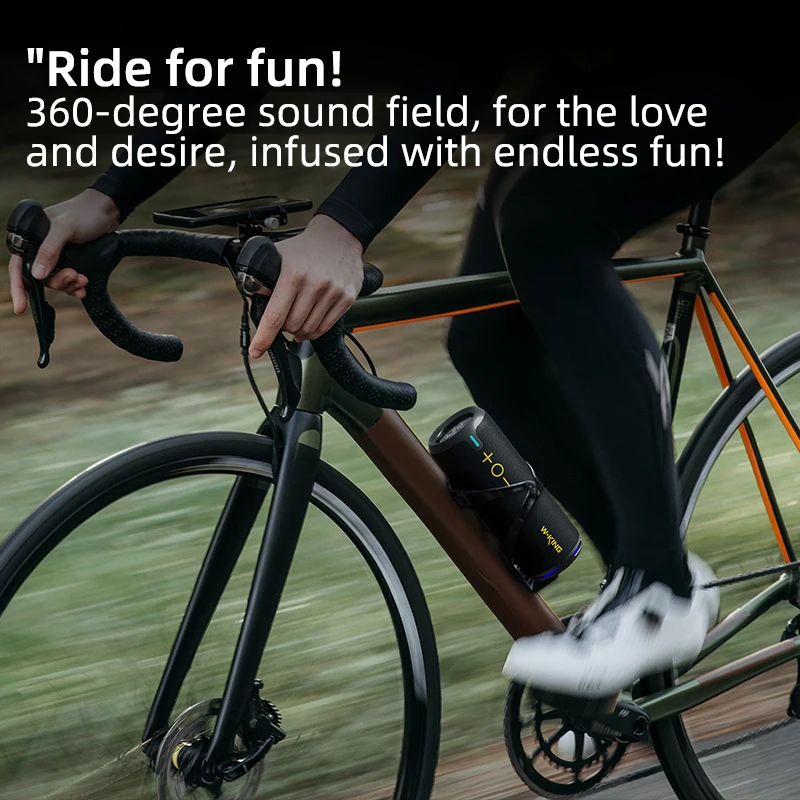 W-king черная Беспроводная Bluetooth-аудиосистема мощностью 30 Вт IP67 водонепроницаемая портативная зарядка для дома, занятий спортом, путешествий, объемная стереосистема