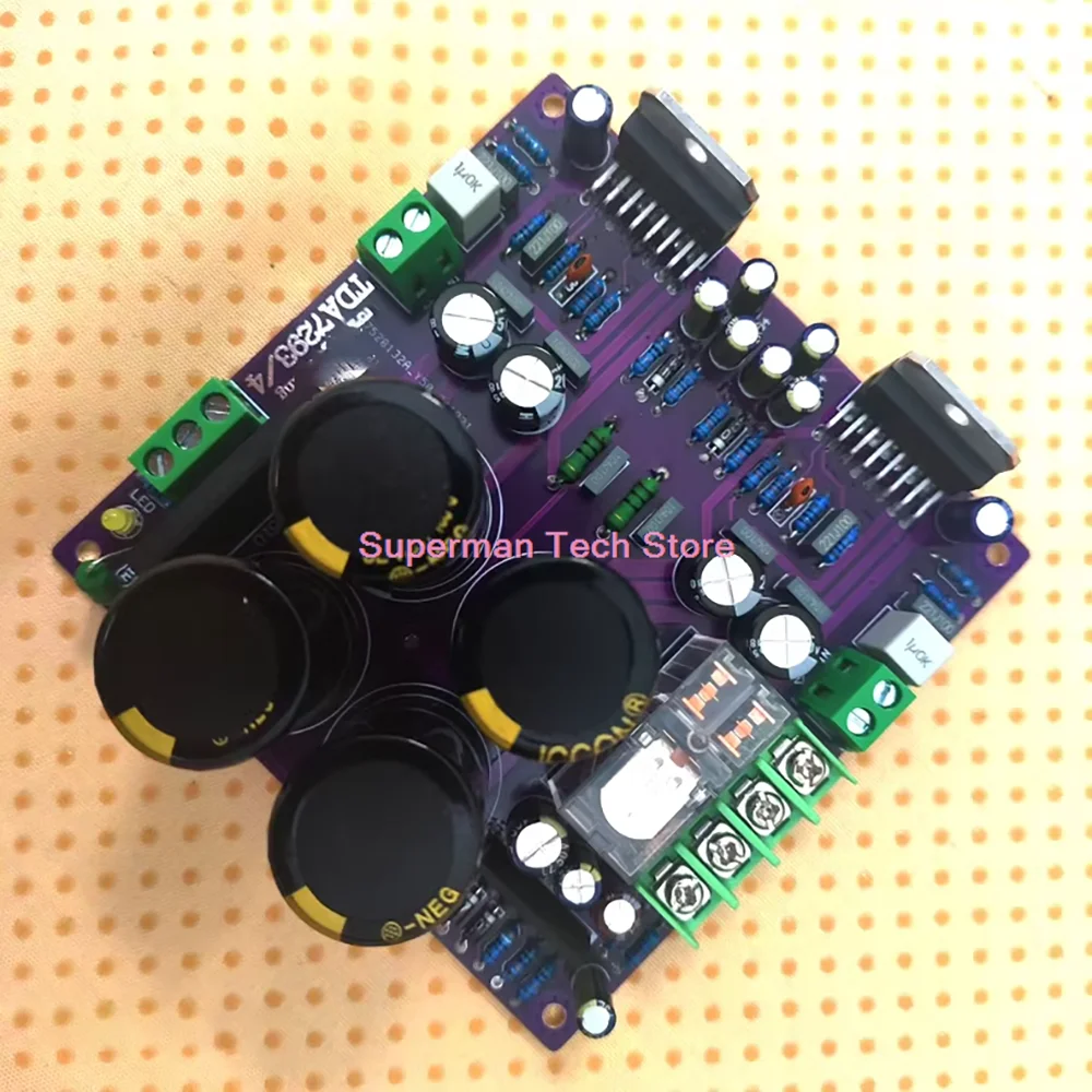 TDA7293 HiFi Hot Sound Fever Power Amplifier Board TDA7293/4 PCB Specifications 9.8 * 9.8cm Output Power 2 * 100W (impedance 8Ω)