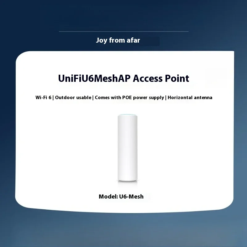 

Ubiquiti UniFi U6-Mesh access point available outdoors