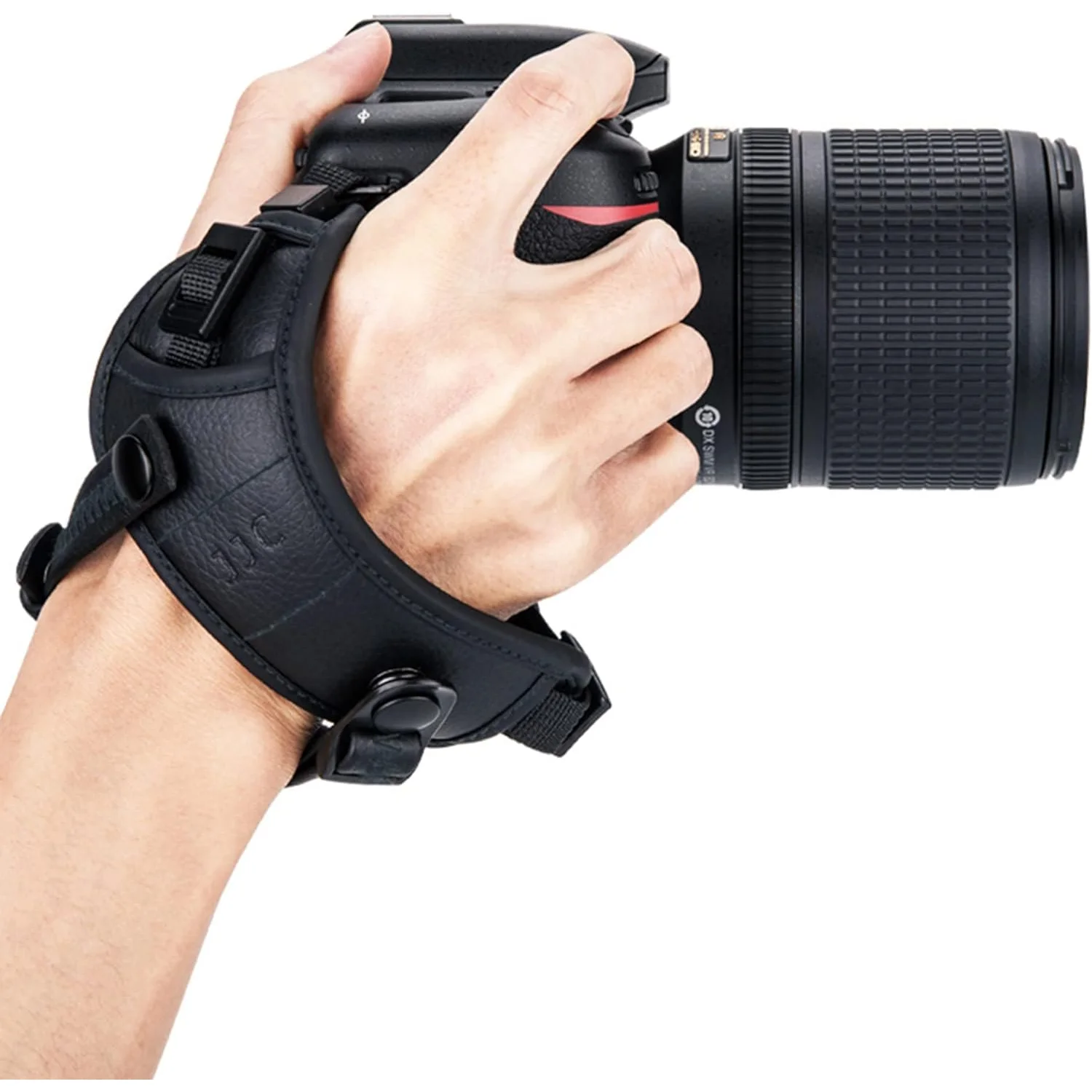 JJC Camera Hand Grip Strap Quick Release Tripod Plate for Canon EOS R5 Mark II 7D 6D Mark III II 90D 80D 77D 850D 800D 760D 750D