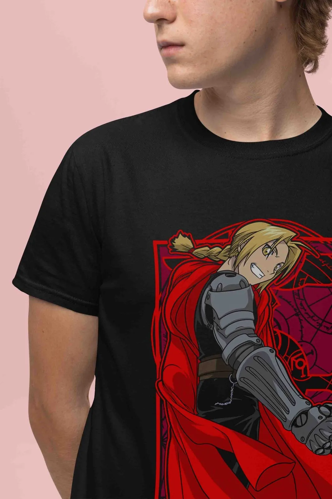 Fullmetal Alchemist Shirt Edward Elric Tshirt Alphonse T-Shirt Ed Al Top Roy Tee