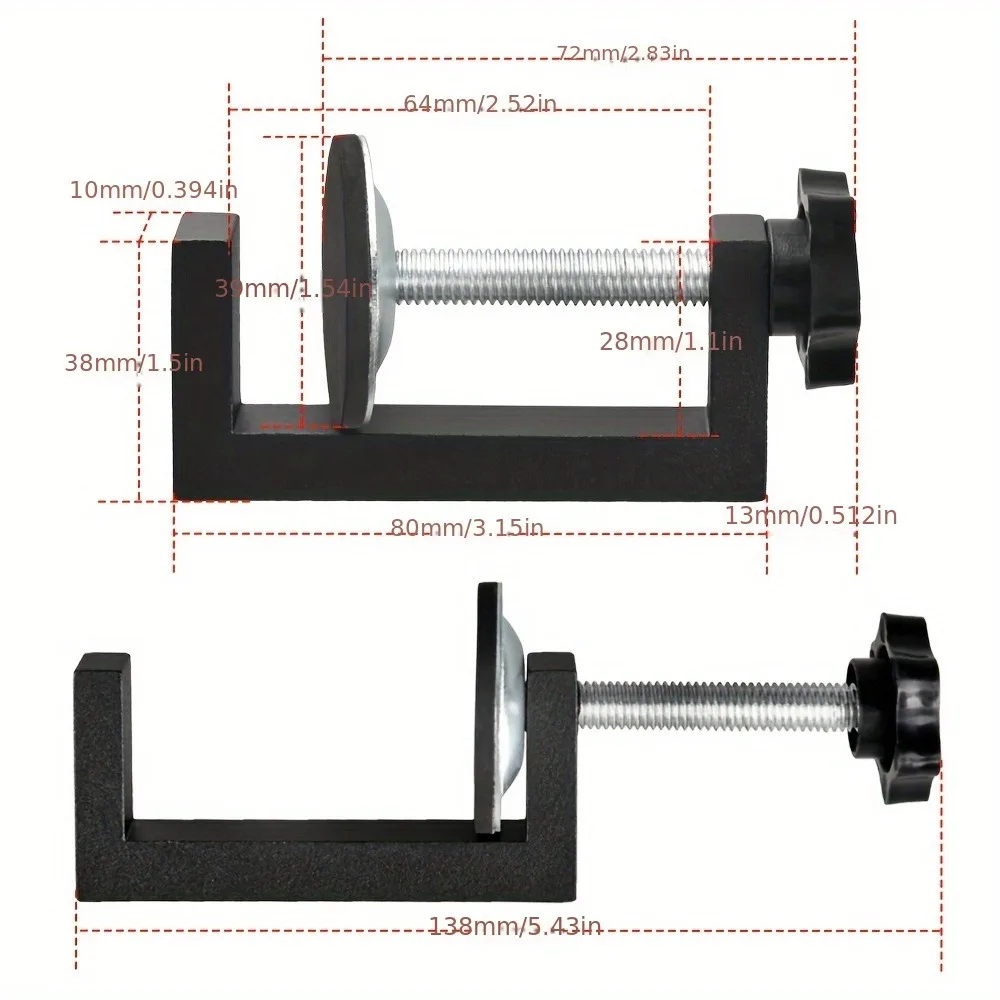 G-type Woodworking Clamps 10-57mm Heavy Duty C-Clamps Quick Release Clamp Vise