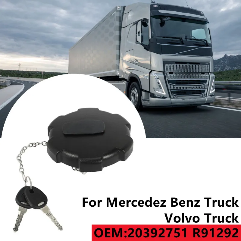 

Truck Fuel Tank Cover Gas Cap With Key Lock Exterior Parts For Volvo Truck Mercedez Benz Truck 20392751 R91292