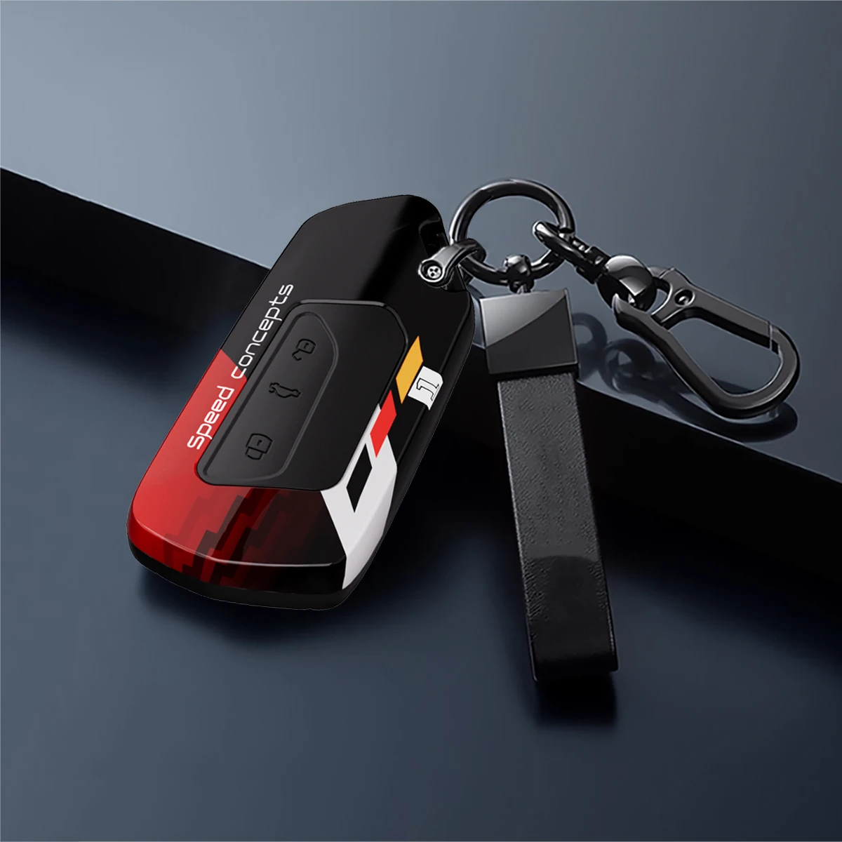 ABS الكتابة على الجدران حافظة مفاتيح السيارة التحكم عن بعد غطاء وقائي لشركة فولكس فاجن فولكس فاجن جولف 8 ID.3 ID.4 سكودا اوكتافيا A8 MK4 MK8 GTI R #3
