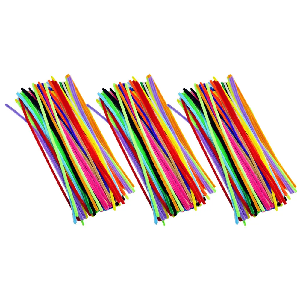 

300pcs Colorful Chenille Stems Craft Supplies Diy Accessories Kids Handmade Tools Educational Material Classroom Activities