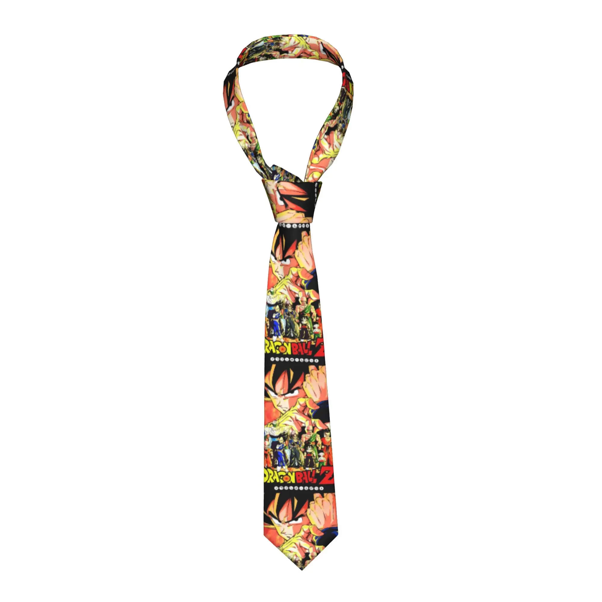 

Dragons Ball Z Neckties Men Polyester 8 cm Casual Neck Tie Goku Anime for Mens Daily Wear Cravat Wedding Accessories Office
