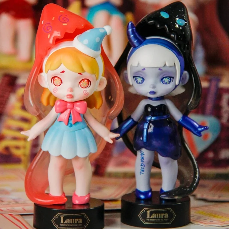 حقيقي لورا وولف والرجل سلسلة حفلة الشاي صندوق أعمى العصرية لعبة مجسمة تحصيل الظلام الشكل حلية سر هدية عيد الميلاد #5