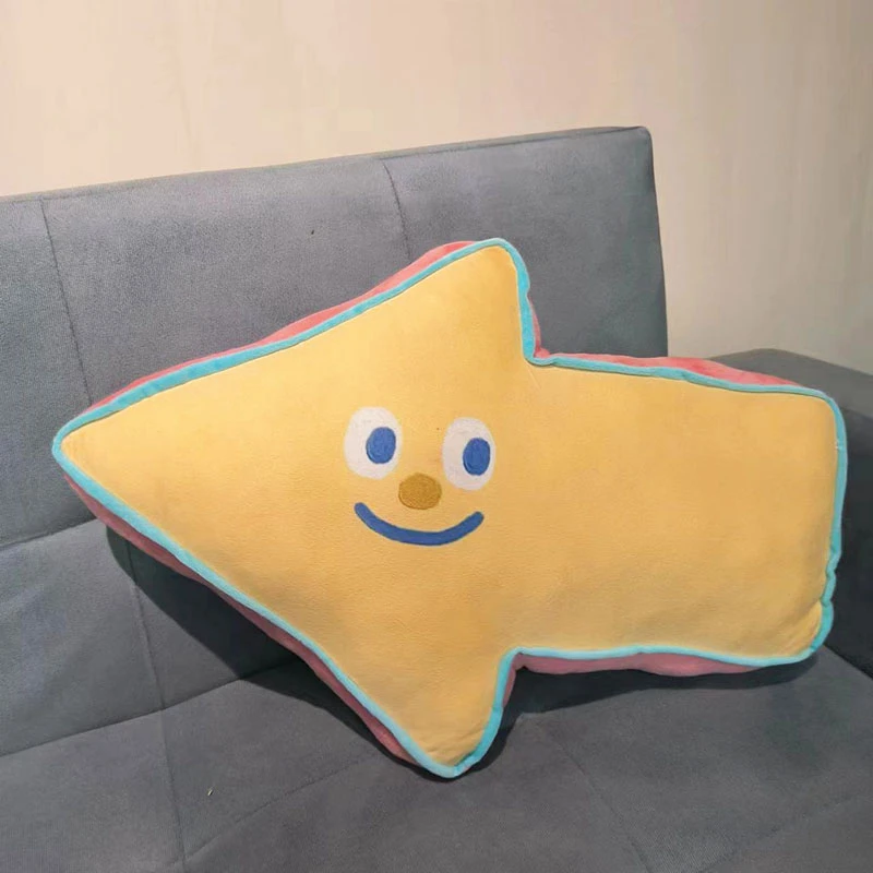 

55cm colorful indicator arrow plush throw pillow A must-have for children's birthday gift collectors