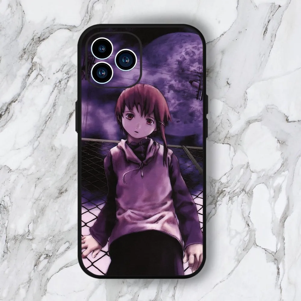 Serial Experiments Lain Phone Case For iphone15 14 13 12 11 Pro Max Mini X 7 8 Soft Case