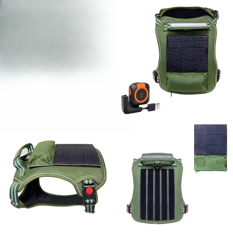 Pet Smart Solar Pet Strap, Health Tracker, Pet Dog Field Anti-Lost GPS Real-Time Tracker, Suitable for Dogs and Cats