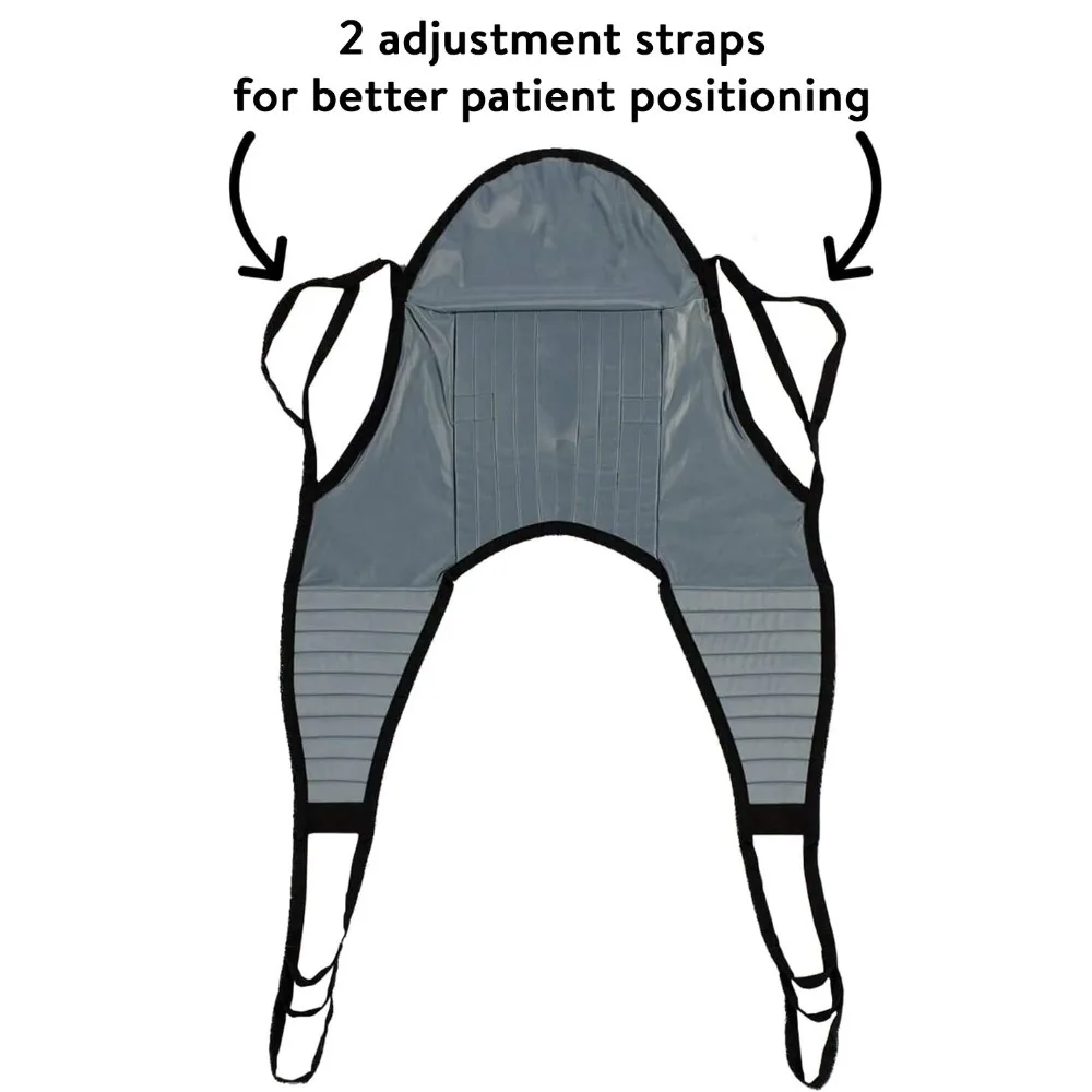 Écharpe en U rembourrée avec support de tête, élingue universelle pour levage du patient, petite taille, capacité de 135lb