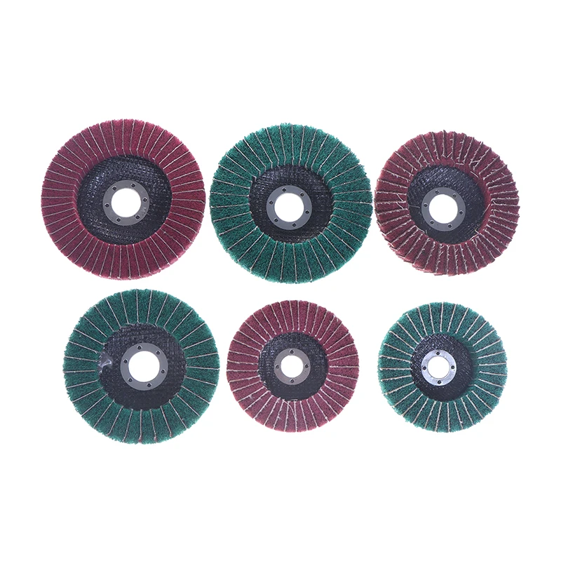 

Полировальный круг из нейлонового волокна, 5-дюймовый нетканый шлифовальный круг, металл, дерево, 100/115/125 мм, шлифовальный круг для угловой шлифовальной машины