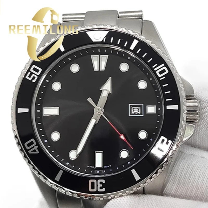 MDV106 MOD metal Case For Casio Marlin MDV-106 Stainless Steel case Bezel Repair Replace Watch Accessories Sapphire Mirror glass - Image 4
