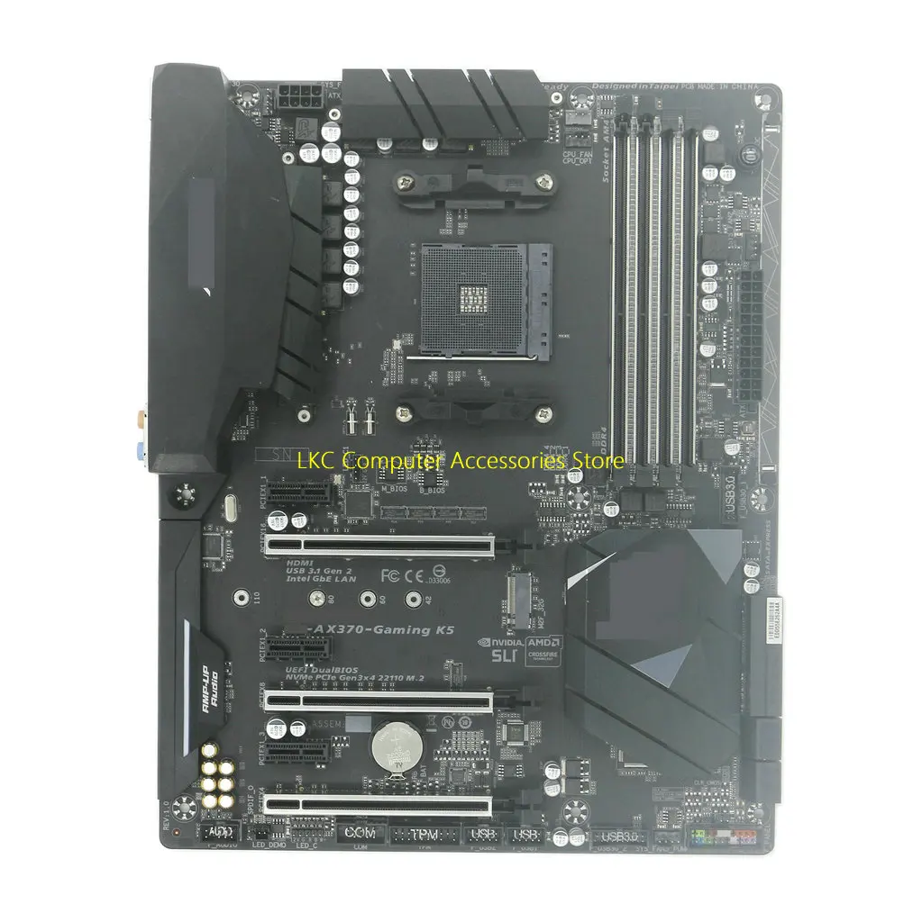 For Gigabyte GA-AX370-Gaming K5 Motherboard 64GB AM4 DDR4 ATX X370 Mainboard 100%Tested Support Ryzen 5th generation