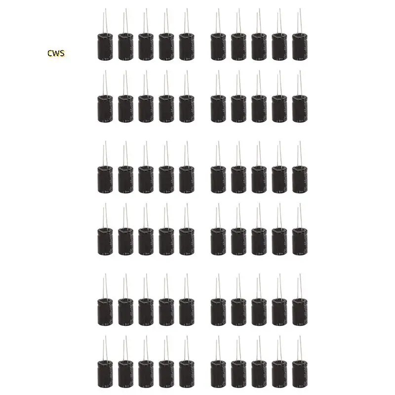 60 Stück 13 x 21 mm 2200 Uf 25 V radiale Aluminium-Elektrolytkondensatoren