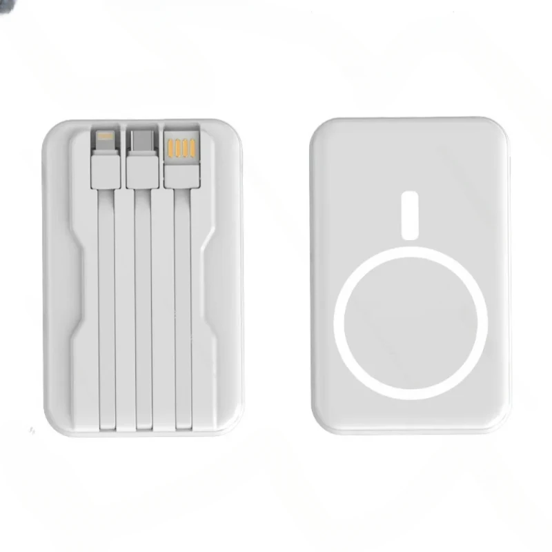 Wireless Power Bank Magnetic MagSafe with Cable Mini 10000 MA Power Bank(Send only one)