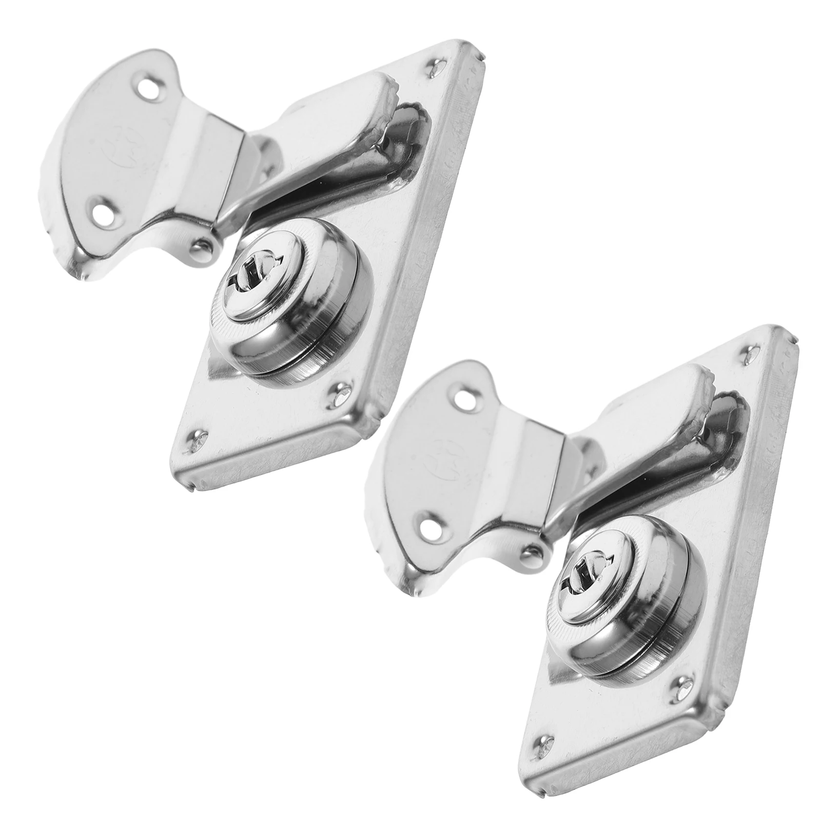 

2pcs Suitcase Locks Dual Security Lightweight Portable Luggage Hardware Decorative Mini Locks VintageLatch Brass