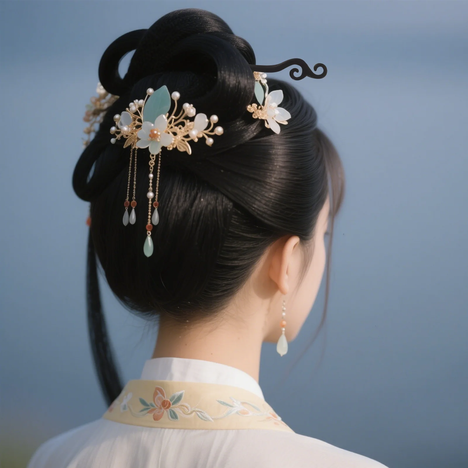 5 قطعة العصي الشعر خمر الصينية Hanfu نمط الخشب دبابيس الشعر الحد الأدنى أنيقة الآسيوية إكسسوارات الشعر للكعك Chignon Updos