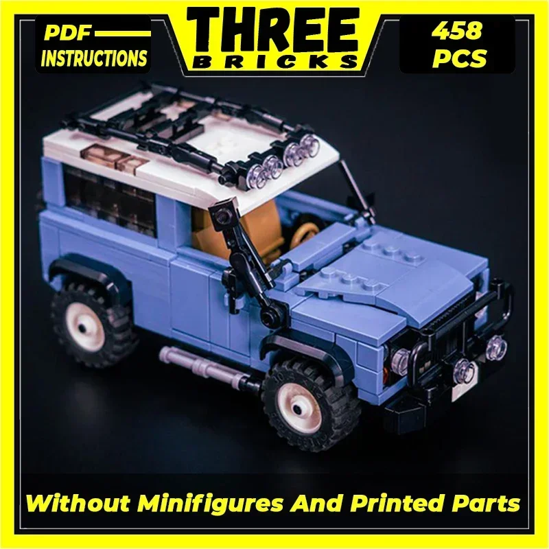 Modelo de carro urbano moc tijolos de construção clássico veículo off-road defender 90 tecnologia blocos presentes brinquedos de natal conjuntos diy montagem