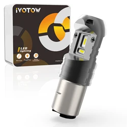 IVOTOW BA20D S2 LED for Chinese Taotao Scooter Moped ATV Bike 50cc 110cc 125cc 150cc 250cc ADV Motorcycle bulb, 12V 35/35W