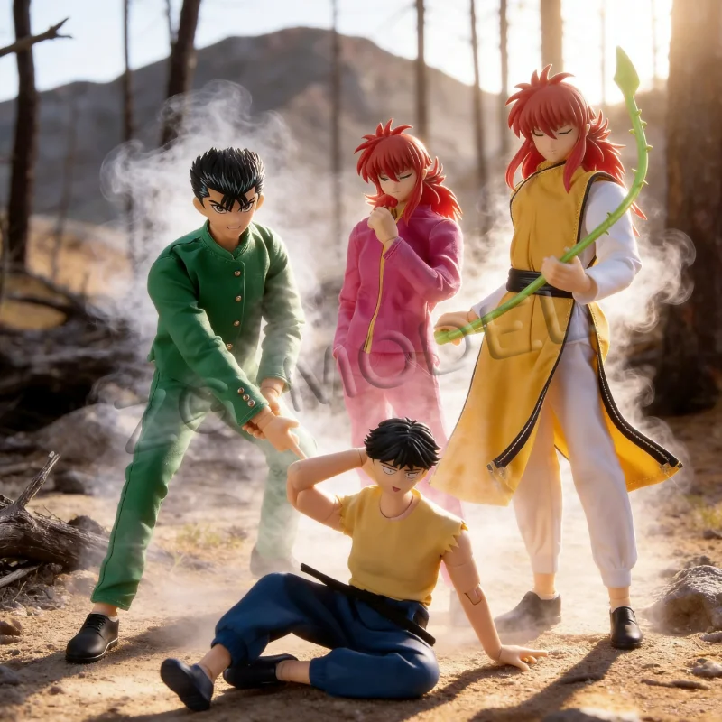 

GT YuYu Hakusho Urameshi Yuusuke Yoko Kurama Jaganshi Hiei Kuwabara Kazuma SHF 1/12 PVC Action Figure