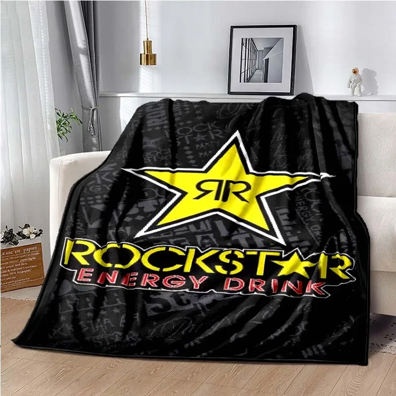 Rockstar Energy Drink Blanket,sport Throw Blankets,Sofa Bde Car Living Room Bedroom Blankets,Decke,frazad,coperta