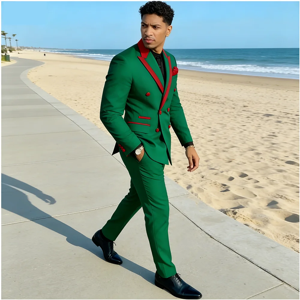 

Мужской двубортный смокинг белого цвета с индивидуальным дизайном, заостренными лацканами, приталенный крой, для жениха и шаферов, повседневный комплект