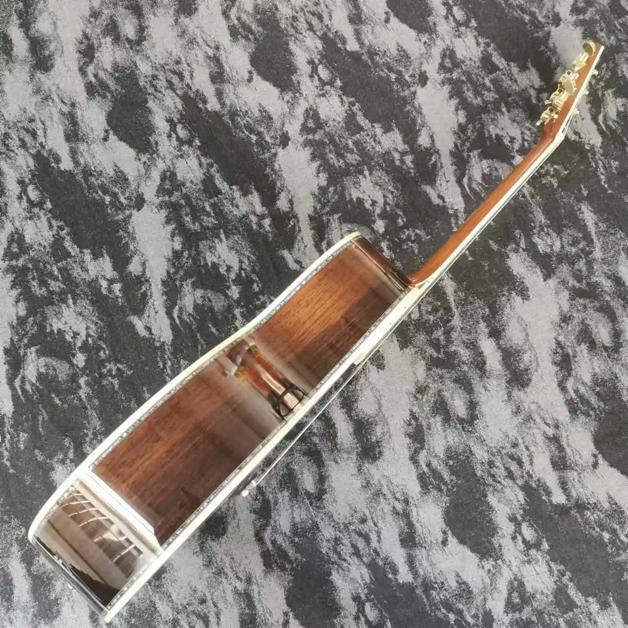40 Inch OM45 Series Acoustic  Guitar Spruce Top with Rosewood Fingerboard and Back Glossy Gift view 6