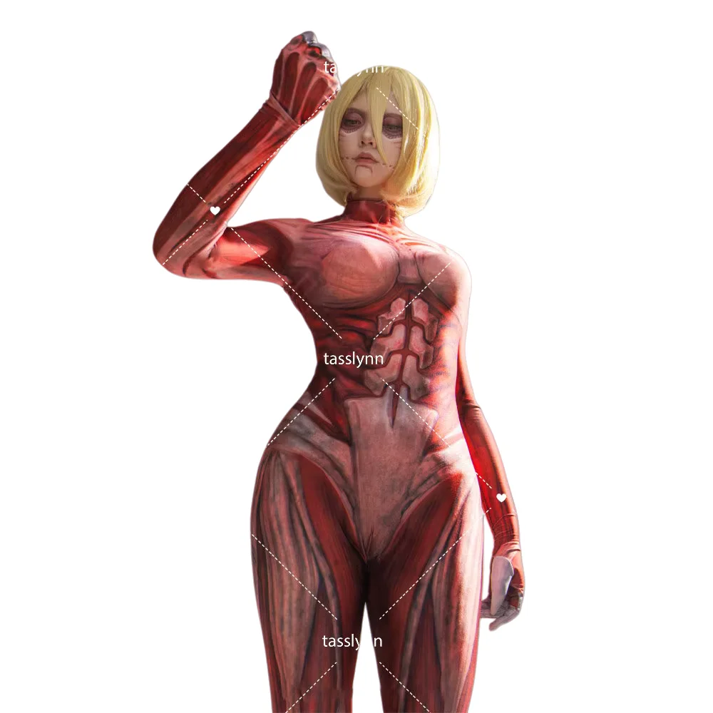 女性のコスプレ衣装ハロウィーンの衣装全身タイツオタクの女の子の衣装