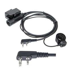 Micrófono de dedo PTT y adaptador de alta resistencia U94 para radio walkie talkie ICOM IC-V8 V80 V82