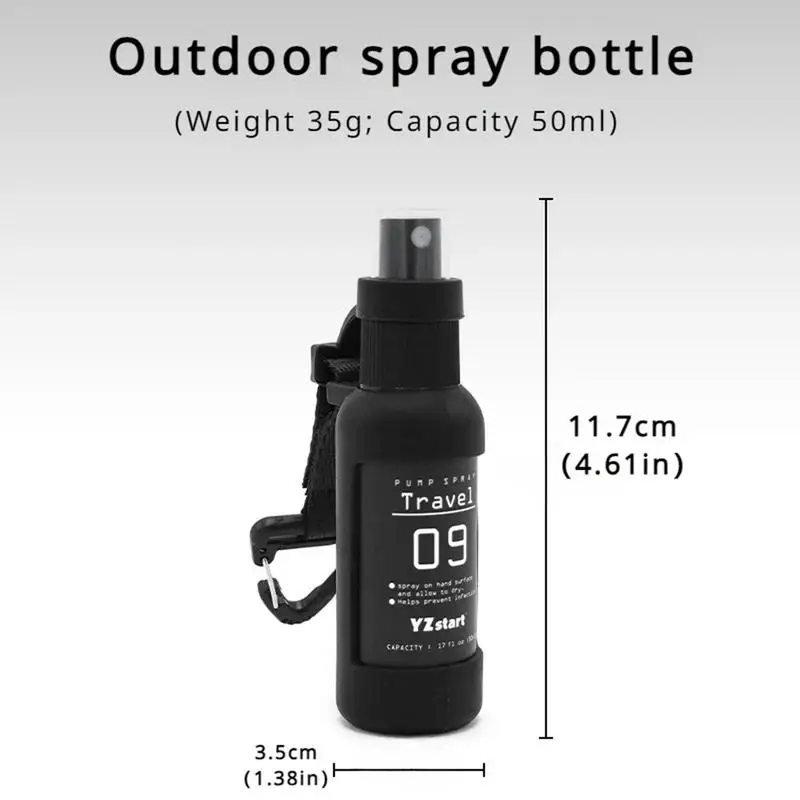 1PC Outdoor Camping Trip Spray Bottle Alcohol Dispenser Bottle Tacticals Portable Spray Bottle 50ml Akcesoria turystyczne