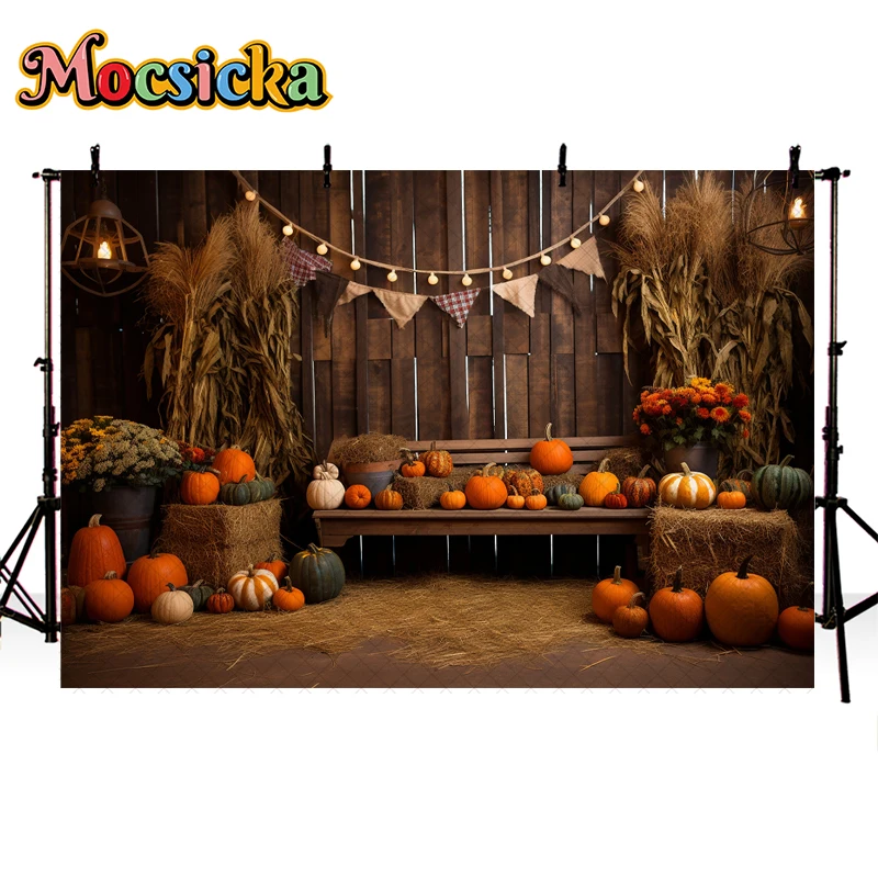 الخريف الحصاد مزرعة الباب الخلفيات ، فوتوكدعوة الدعائم ، عيد ميلاد التصوير الديكورات ، الخريف الحظيرة الخلفية ، الطفل والطفل ، الاطفال والكبار ، الخريف