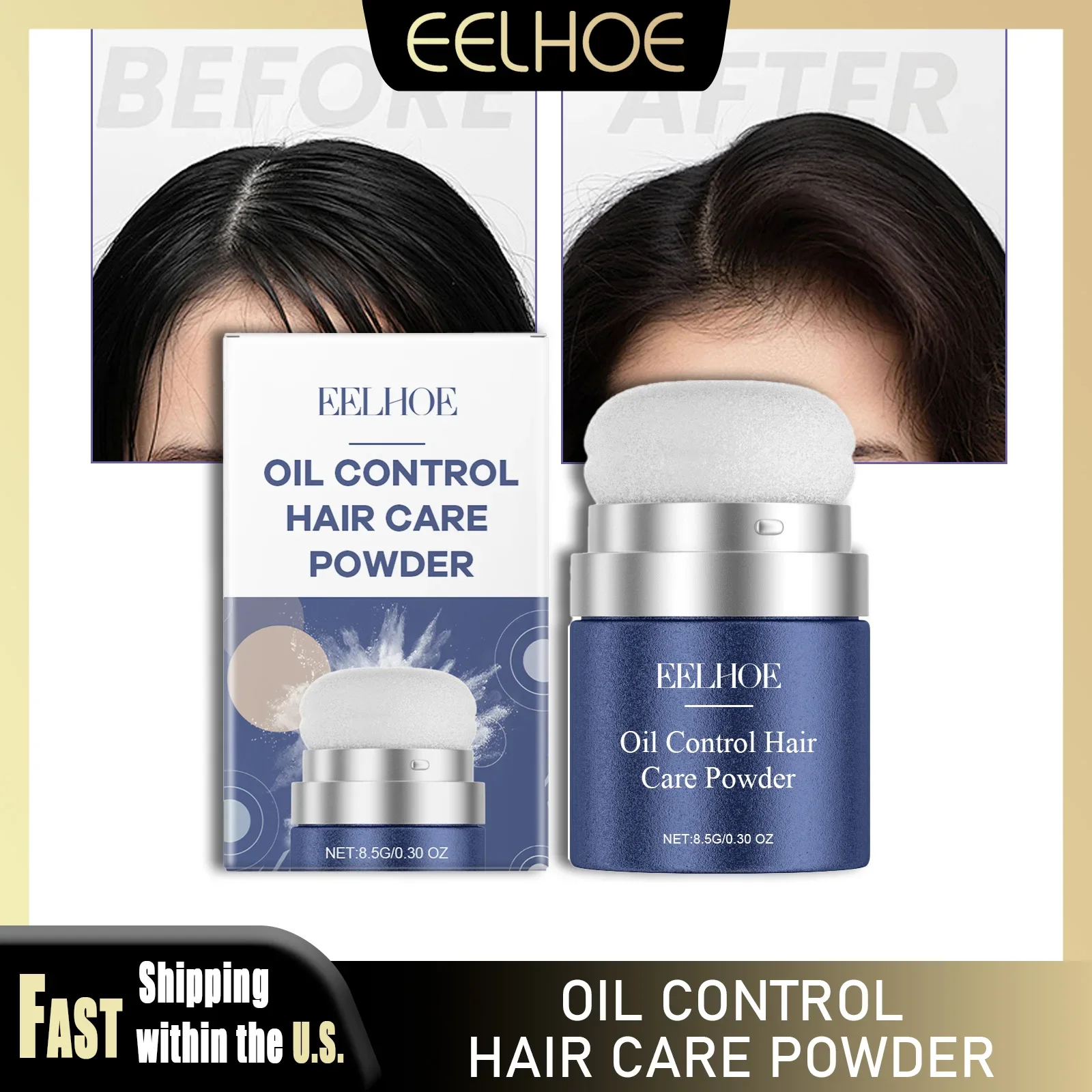 

EELHOE Hair Defining Powder Oil Control Fluffy Hair Increase Hair Volume Instantly Long-Lasting Styling Degreasing For Men Women