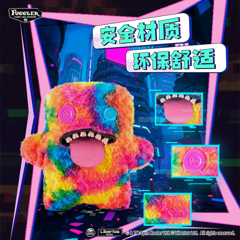 Nowa lalka Fuggler Big Fugg z serii Dreamy Giant, 47 cm, miękka pluszowa zabawka, brzydki kawaii potwór z zębami, śmieszny prezent urodzinowy dla dzieci.