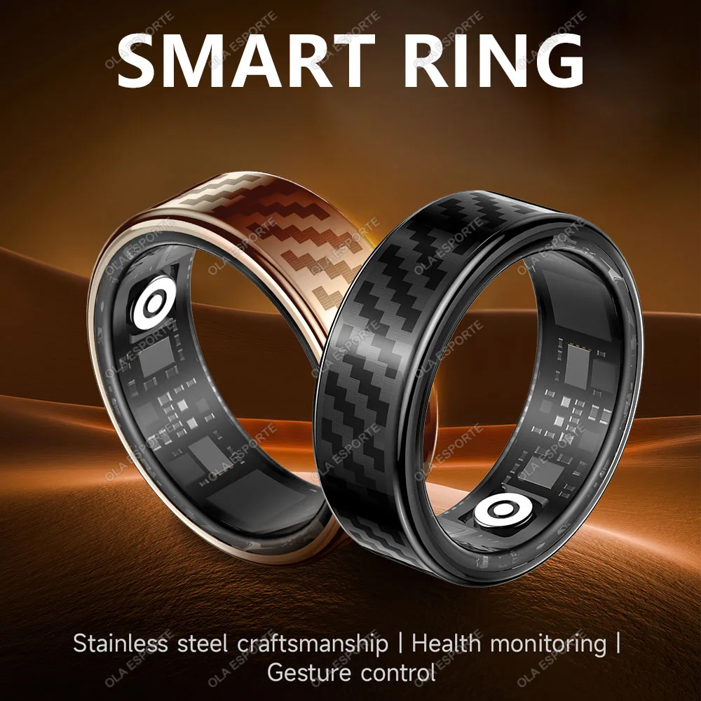 2025 Smart Ring Call Alert, Message Notification, Hand Gestures Control, Health Manager, IP68 5ATM Waterproof Ring For Men Women